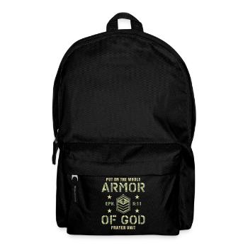 Armor of God Gift for Christians Religious Camoufl - Backpack - black - Front
