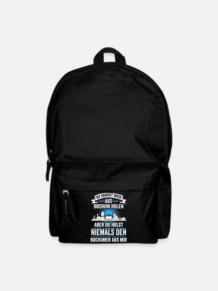 Bochum Skyline Bochumer Bergbau Ruhrpott Lustig - Rucksack - Schwarz
