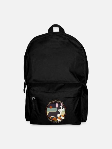 Boston Terrier, Boston Terrier Tierfreunde, Boston - Rucksack - Schwarz