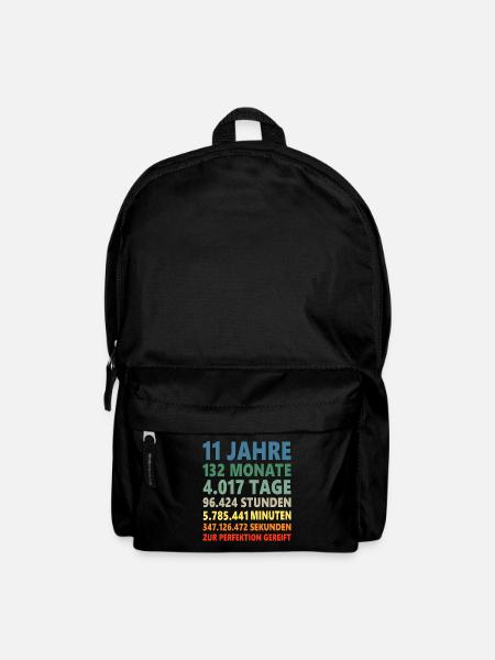11. Geburtstag 11 Jahre 11ter Geburtstagsgeschenk - Rucksack - Schwarz