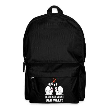 Schnecke Schneckenhaus Beste Freunde Welt Geschenk - Rucksack - Schwarz - Vorne