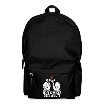 Schnecke Schneckenhaus Beste Freunde Welt Geschenk - Rucksack - Schwarz - Vorne