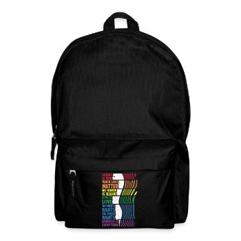 Anti racisme contre racisme racisme - Sac à dos - noir - Devant