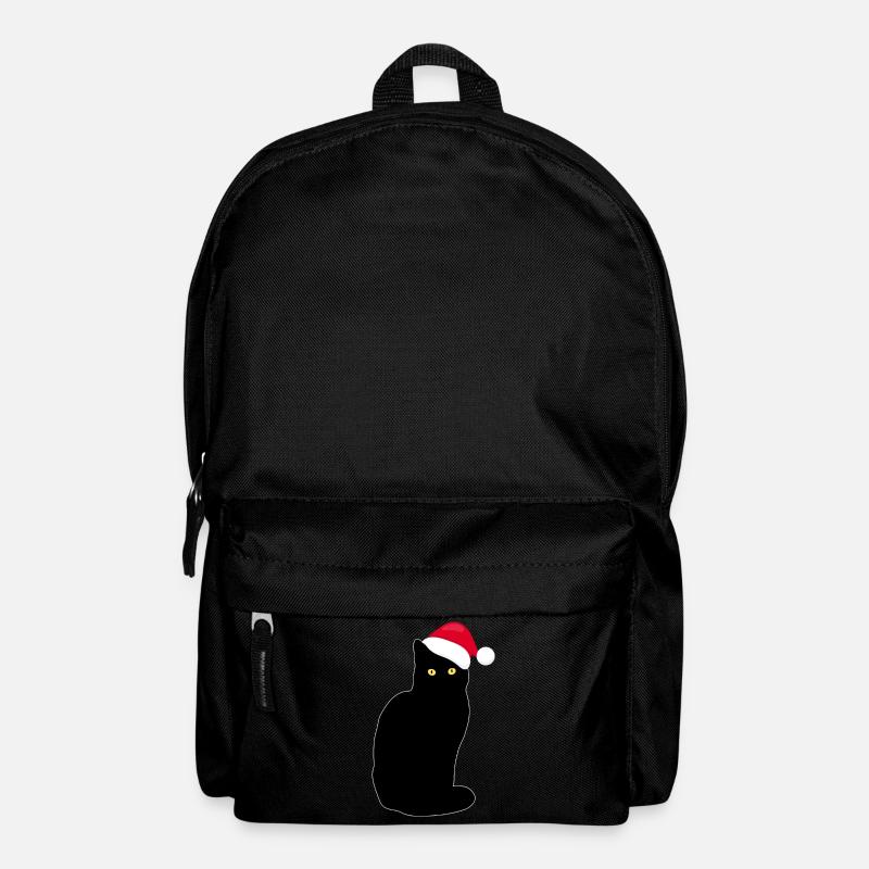 Lustige Katze Weihnachten Geschenk Geschenkidee - Rucksack - Schwarz