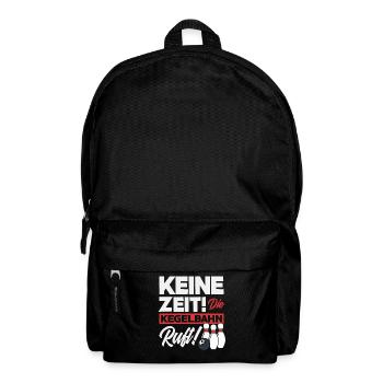 Kegeln Mannschaftssport - Rucksack - Schwarz - Vorne