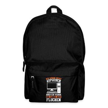 Admin Softwareentwickler Informatik Lustige Sprüch - Rucksack - Schwarz - Vorne