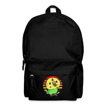 Budgie unicorn - Backpack - black - Front