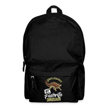 Ankylosaurus Dinosaur Gift Dino Fossil - Backpack - black - Front