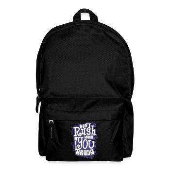 Brush teeth dentist toothbrush - Backpack - black - Front