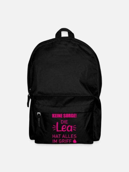 Lea Vorname Geschenk Cooler Spruch Namenstag - Rucksack - Schwarz