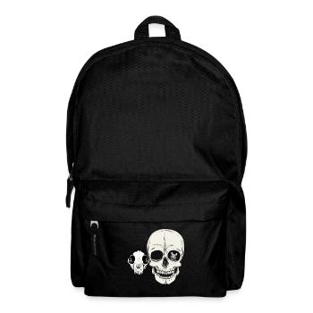 Halloween Bone Skull Cat Human Mouse - Backpack - black - Front
