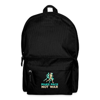 Jogger drôle de coureur en cours d'exécution disant cadeau - Sac à dos - noir - Devant