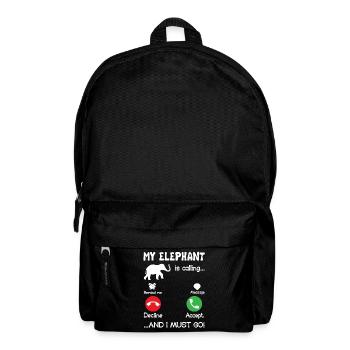 Elephant My Elephant Is Calling - Backpack - black - Front