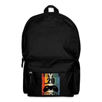 20. Geburtstag - Rucksack - Schwarz - Vorne