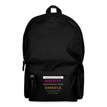 Ich bin eine Stolze Nichte toller Onkel - Rucksack - Schwarz - Vorne