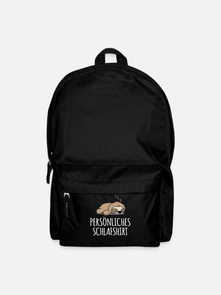 süßes Schlafshirt Schlafanzug schlafendes Faultier - Rucksack - Schwarz