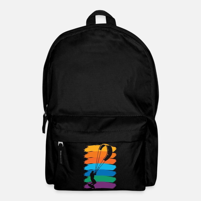 kite kitesurfer kiteboarding kiten kitesurfen - Rucksack - Schwarz