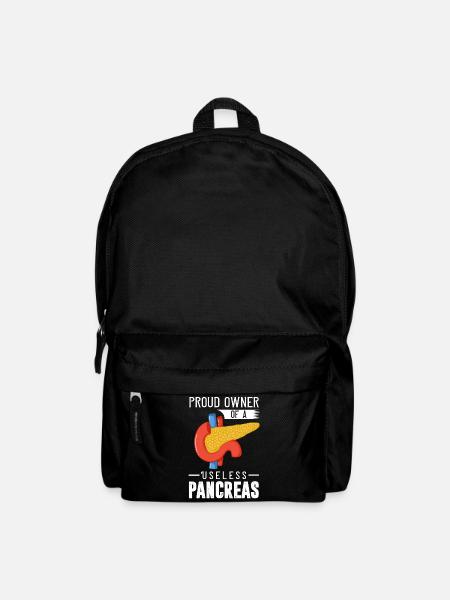 Pancreas T1D type 1 diabetes diabetic - Backpack - black