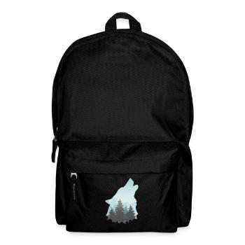 Wolf nature wolves wolf pack - Backpack - black - Front