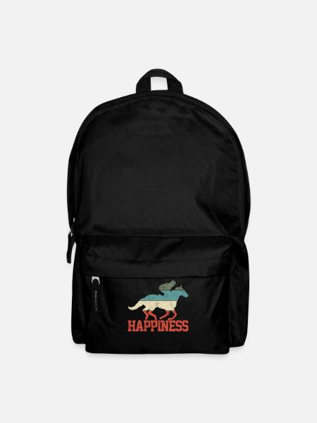 Reiter Reiten Pferd - Rucksack - Schwarz