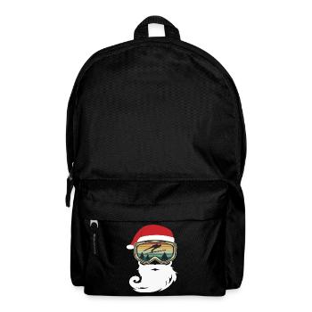 Skis de skis de Noël cadeau amusant - Sac à dos - noir - Devant