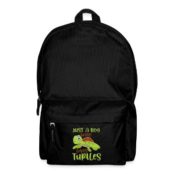 Tortues amateurs Jeunes Reptiles Fan Enfant - Sac à dos - noir - Devant