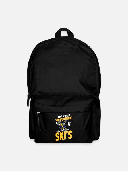 Snowboard snowboard snowboarder vacances de snowboard - Sac à dos - noir