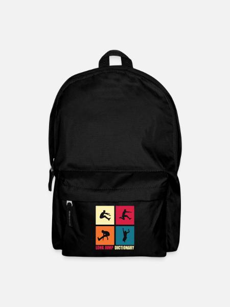 Weitsprung Lexikon Lustiges Geschenk - Rucksack - Schwarz