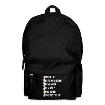 Motorbike 6 gears speed adrenaline fun - Backpack - black - Front