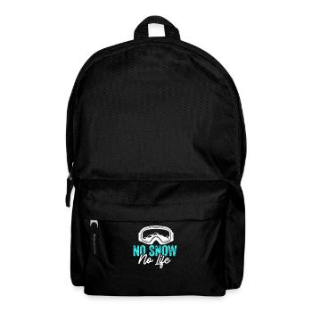 Kein Schnee kein Leben - Rucksack - Schwarz - Vorne