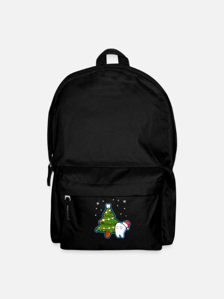 Zahnarzt Zahn Tannenbaum Christmas Dentist - Rucksack - Schwarz