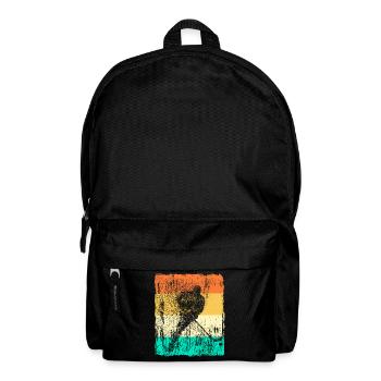Hockey sur glace Ice Hockey Rétro Vintage Design Cadeau - Sac à dos - noir - Devant