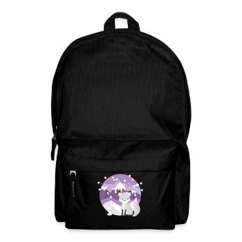 A Fox And A Little Rabbit With Mountains In The - Backpack - black - Front