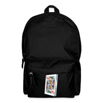 Jeu de cartes Roi - Sac à dos - noir - Devant