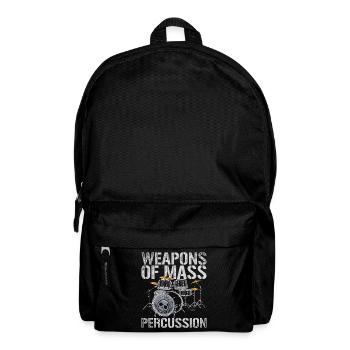 Schlagzeug Schlagzeuger - Rucksack - Schwarz - Vorne
