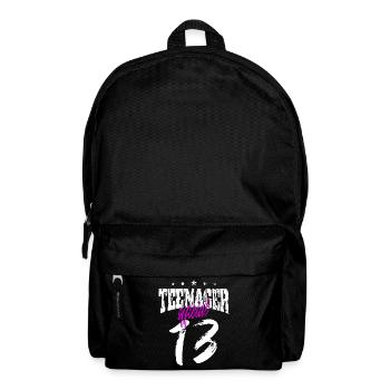 Teenager Jugendlicher Geschenk Geschenkidee - Rucksack - Schwarz - Vorne