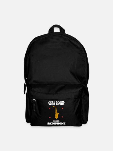 Saxophone Saxophonist Sax Woman Girl Gift - Rucksack - Schwarz