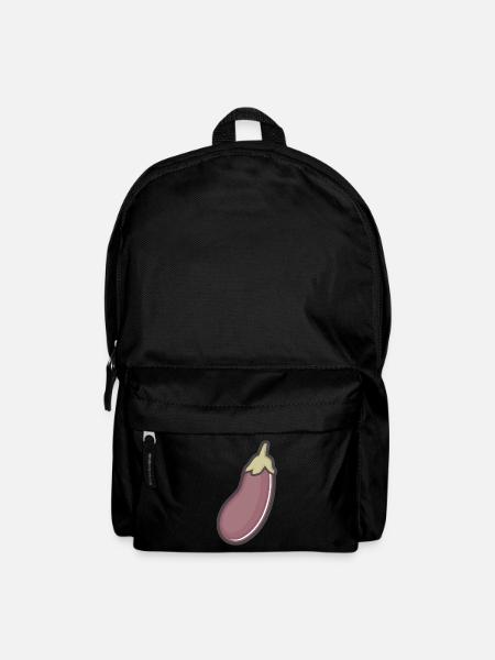 aubergine - Sac à dos - noir