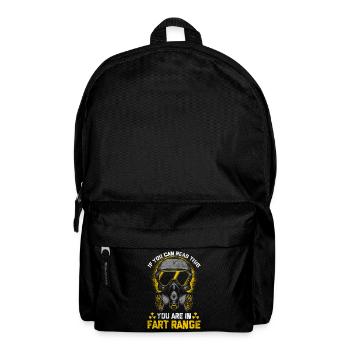 Pups humor farting husband friend father - Backpack - black - Front