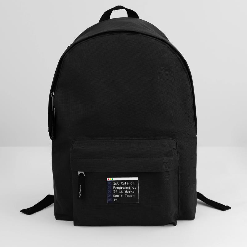 1st Rule Of Programming Programmierer Coding Rucksack