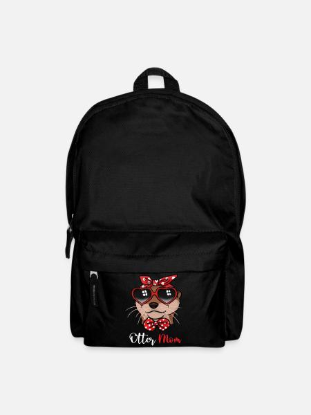 Loutre cadeau femmes loutre amoureux de la loutre - Sac à dos - noir