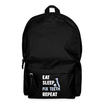 Zahnarzt - Rucksack - Schwarz - Vorne