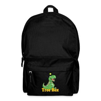 Cute Christmas dinosaur pajamas with little sweet - Backpack - black - Front