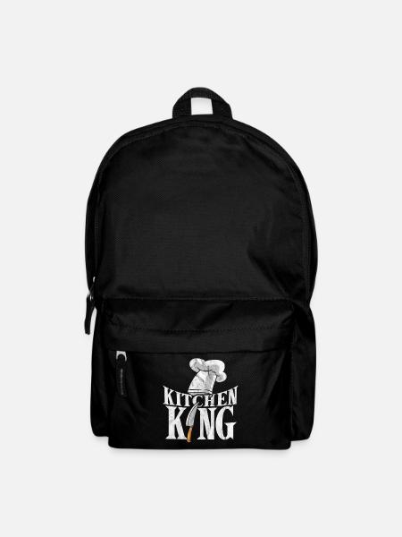 Kochen König Gourmet Chefkoch Kulinarisch - Rucksack - Schwarz