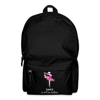Ballet dancing is art in motion - Backpack - black - Front