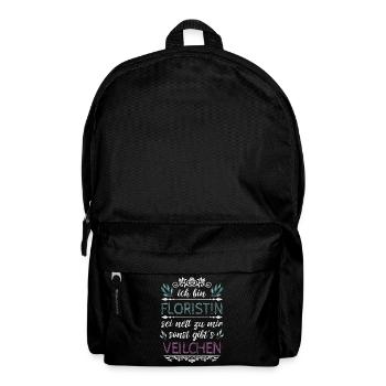 Schöner Floristik Spruch für Gärtnerin Geschenk - Rucksack - Schwarz - Vorne