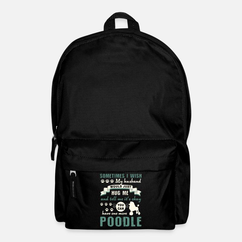 Poodle Hug My Poodle - Backpack - black