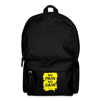No Pain No Gain Entraînement Fitness Motivation Gym - Sac à dos - noir - Devant
