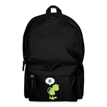 Nö Frosch Kröte Lustiger Spruch Keine Lust Tier - Rucksack - Schwarz - Vorne