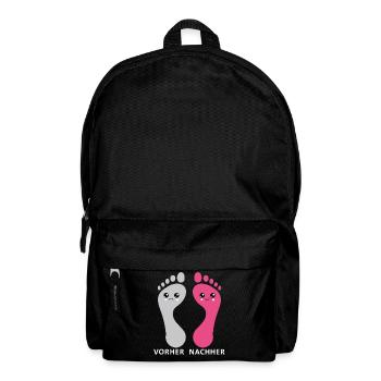 Fußpflege Pediküre Podologe Nagelstudio Geschenk - Rucksack - Schwarz - Vorne
